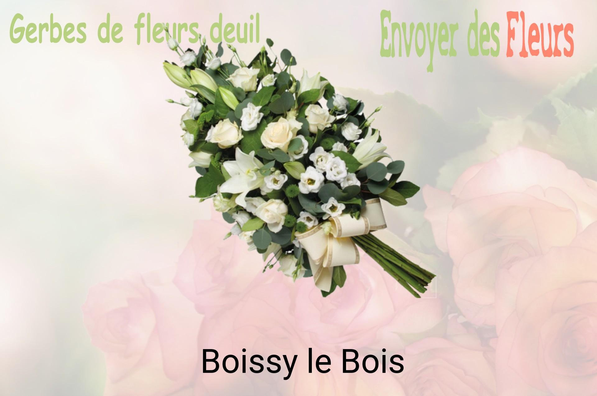 Gerbe de fleurs de deuil livrée à Boissy-le-Bois